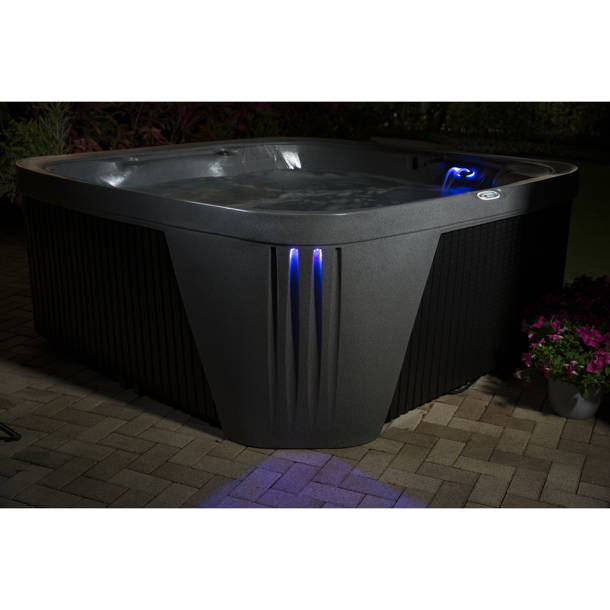 Empava 110 Volt 4 Person 20 Jet Acrylic Rectangle Hot Tub with